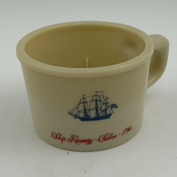 Vintage Old Spice Shaving Mug Milk Glass Style Shulton #3 Made in Belgium - Picture 4 of 9